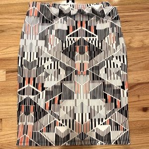 Mossimo stretch patterned pencil skirt.  Size XXL